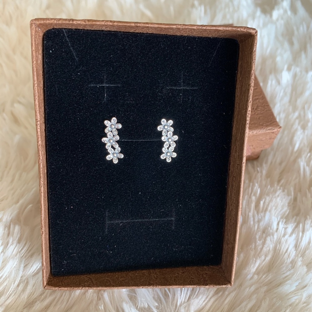 925 Sterling Silver Flower Earrings—LAST ONE